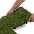 artificial garden waterproof interlocking grass deck tiles